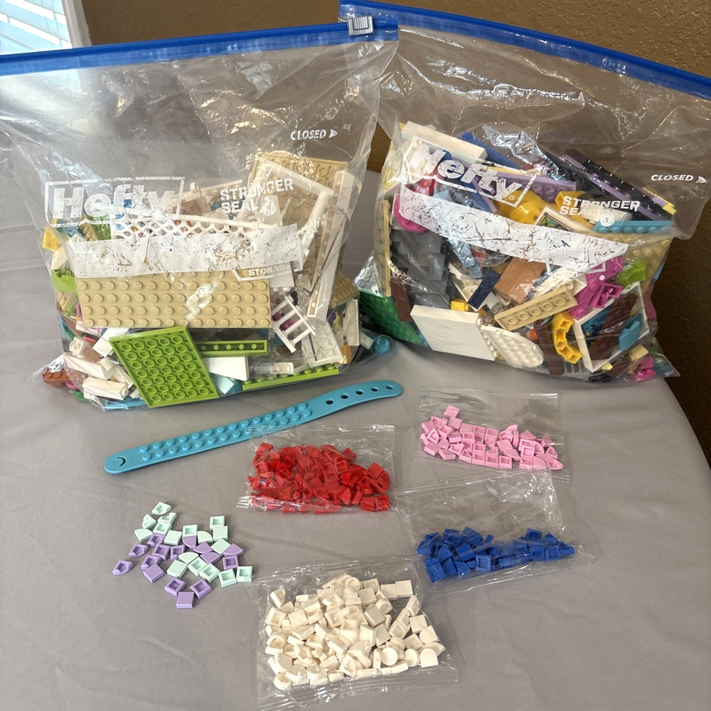Lego Friends Bulk Lot - Over 3 Pound of Assorted Colors & Sizes Dotz Bracelet